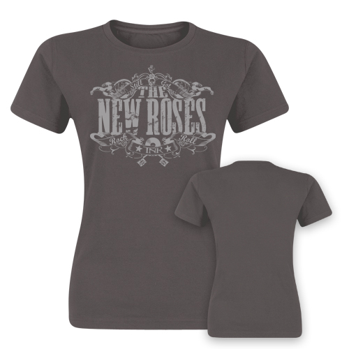 THE NEW ROSES - Girlie Shirt - Logo (charcoal)