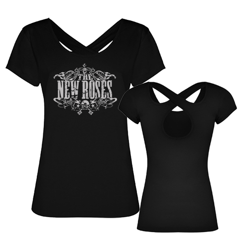 THE NEW ROSES - Girlie Shirt - Logo (black)