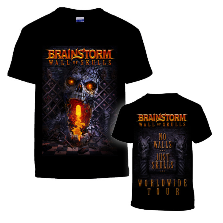 BRAINSTORM - T-Shirt - Wall Of Skulls