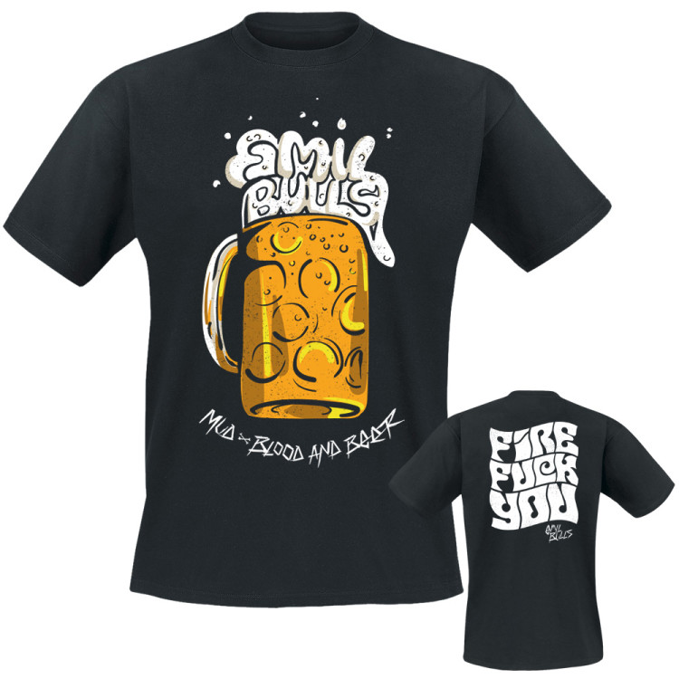 EMIL BULLS - T-Shirt - Mud Blood And Beer (black)
