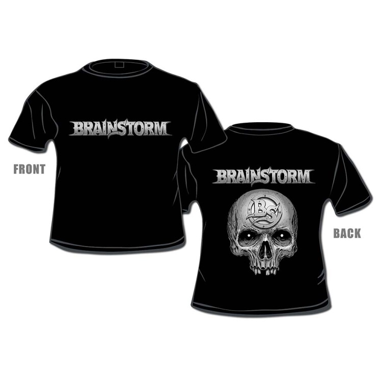 BRAINSTORM - T-Shirt - Grey Skull